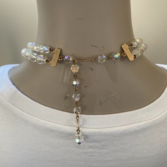 VTG HIGH QUALITY AB GLASS CRYSTAL CHOKER NECKLACE - Picture 6 of 6